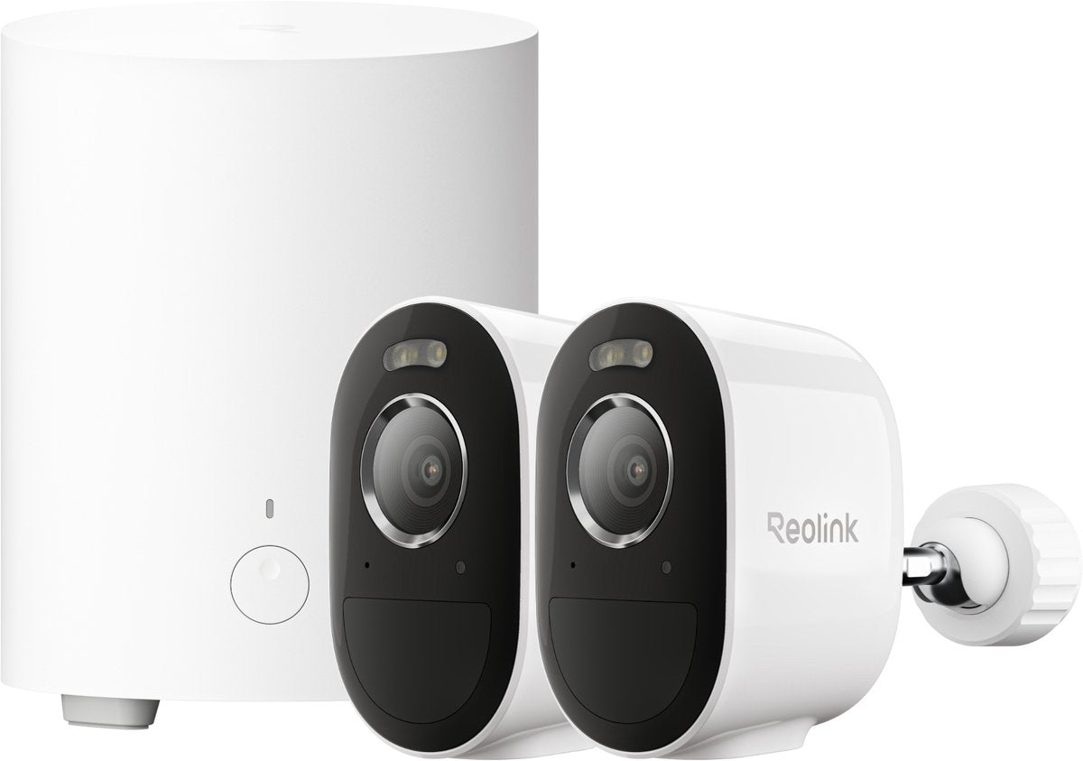 Reolink 5mp wireless security camera system - ai summary - smart detection - ip67 waterproof - hub 1 lite + 2x argus series b330