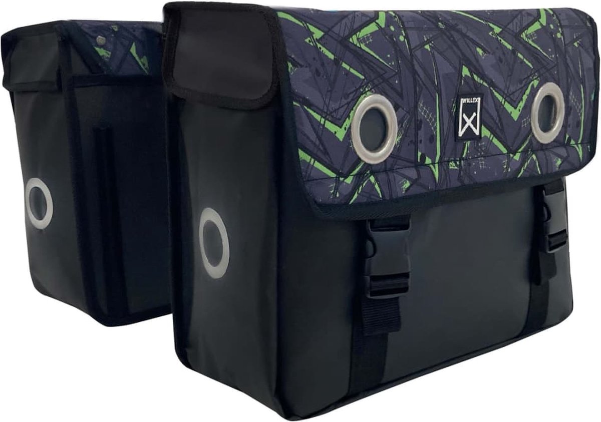 Wilex Wilex Baglie per biciclette Tarpaulin 30 l verde e nero