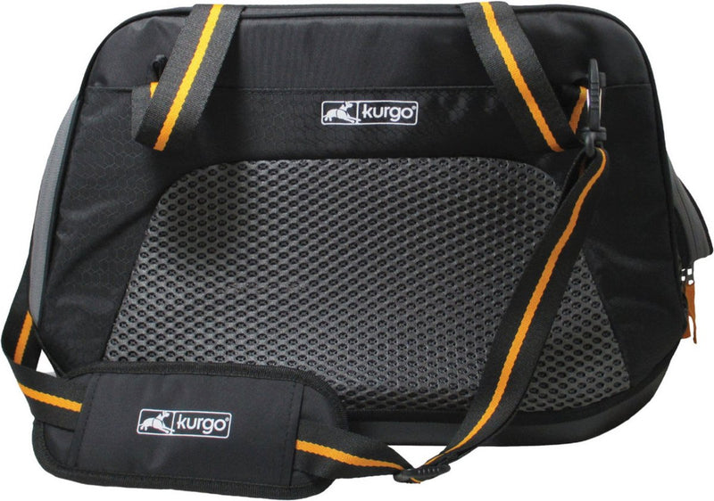 Trasportino Kurgo Explorer - accessorio per auto per cani - 51x25x29 cm nero arancione adatto per cani fino a 9 kg l