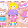 Bigjigs Wooden Dressen Puzzle Girl, 10st.