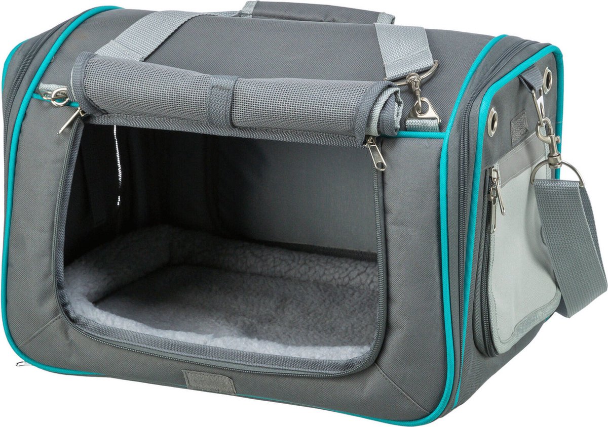 Sacca da viaggio trixie roditore Vicky con cuscino interno rimovibile grigio