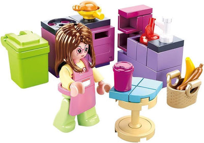 La cucina da sogno della ragazza Sluban (m38-b0800b)