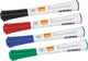 Nobo glide droog-uitwisbare whiteboard markers met fijne punt - 4 stuks - geassorteerde kleuren