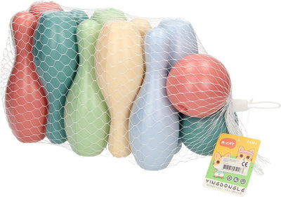Lobbes speelgoed bv kegelspel pastel, 12dlg.