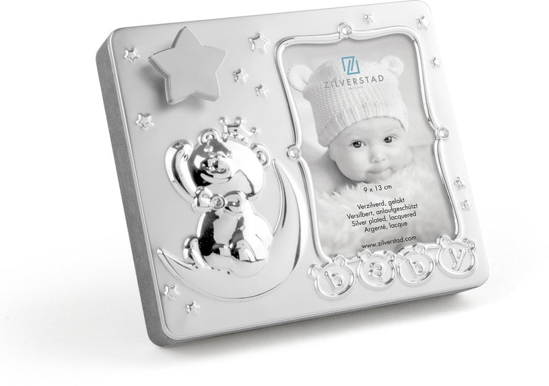 Zilverstad - portafoto carillon bambino 9x13 placcato argento