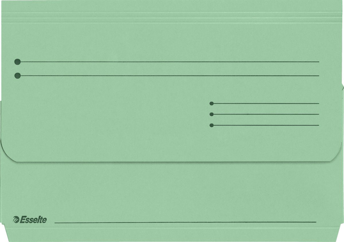 Cartella con inserti in cartone sostenibile Esselte Manila per documenti A4 - 25 pezzi - verde