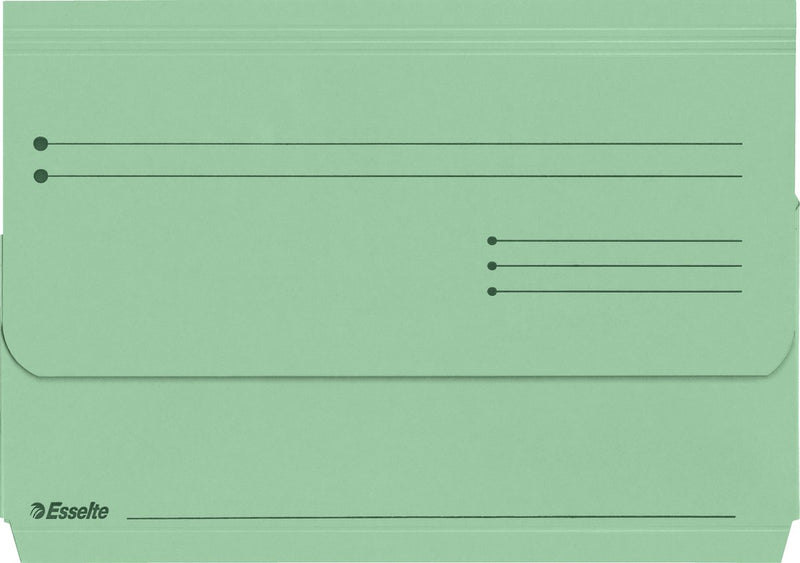 Cartella con inserti in cartone sostenibile Esselte Manila per documenti A4 - 25 pezzi - verde