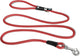 Correa elástica y cómoda Curli roja - correa para perros - 180x0,8 cm nailon redondo ø 8 mm