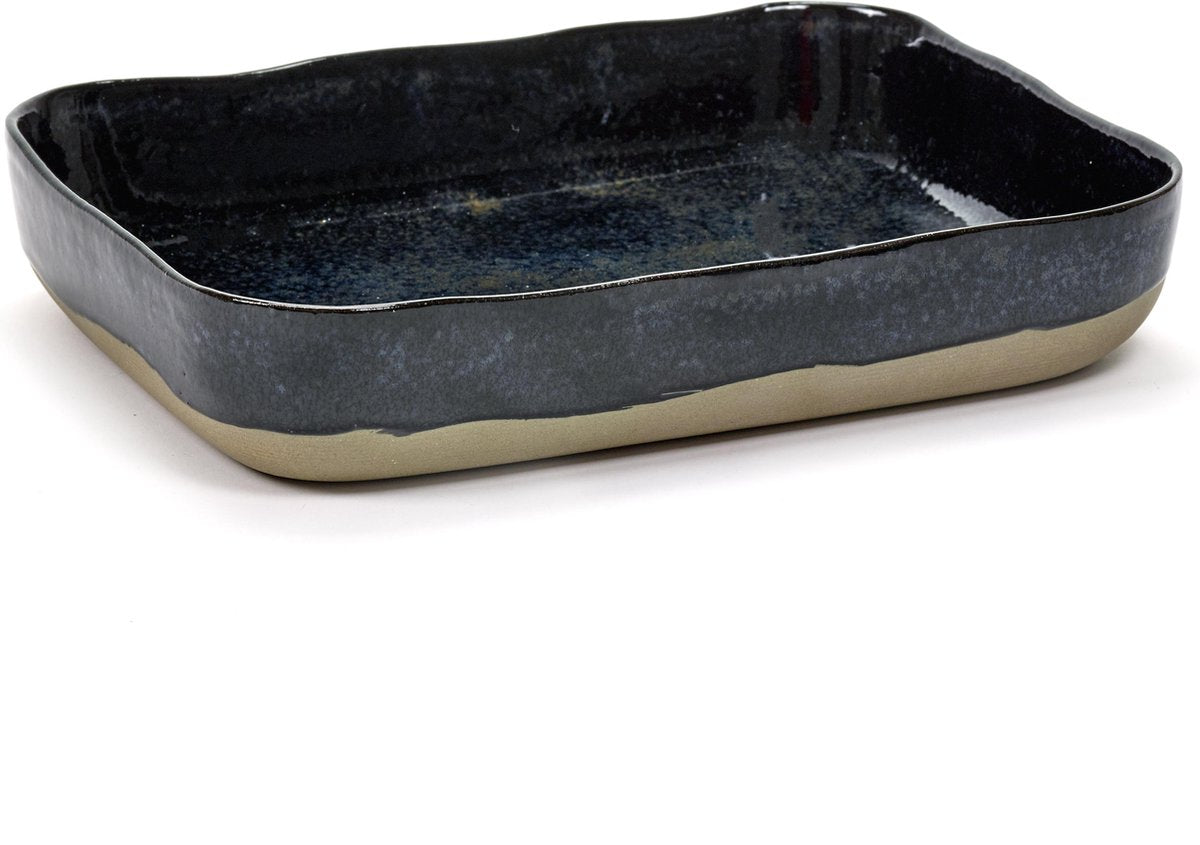 Serax - merci la nouvelle table - teglia - blu scuro - 2 pezzi