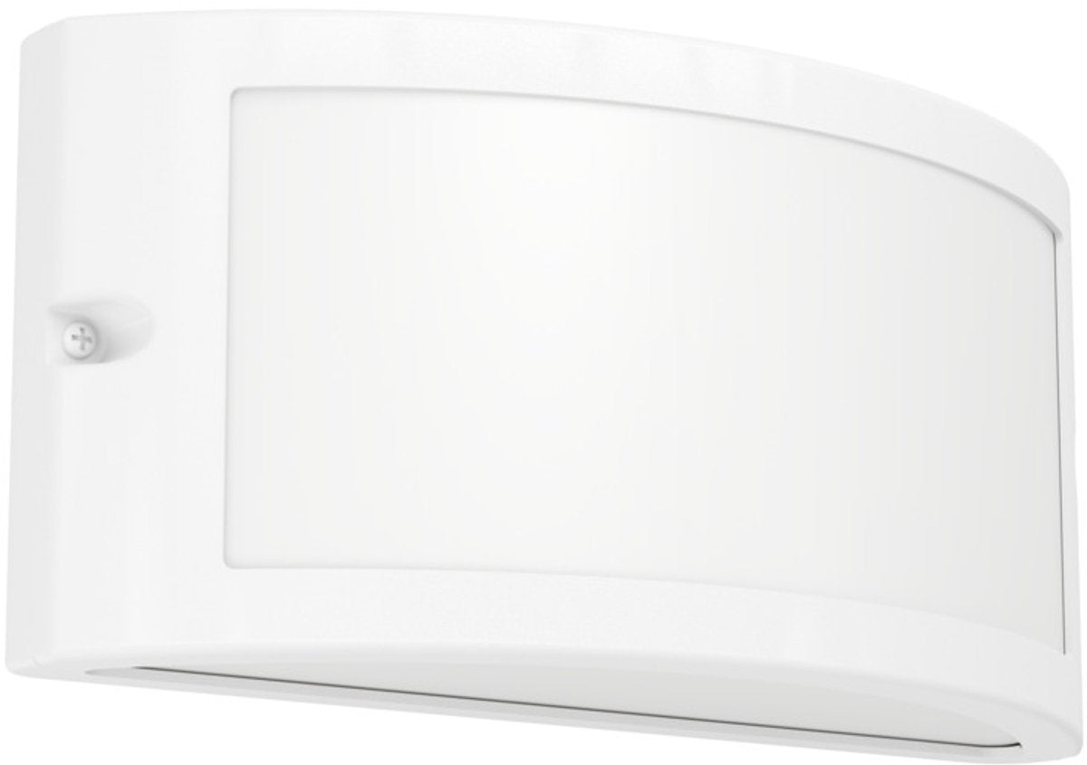 Lampada da parete da esterno Eglo poggiarello - e14 - 22 cm - bianco