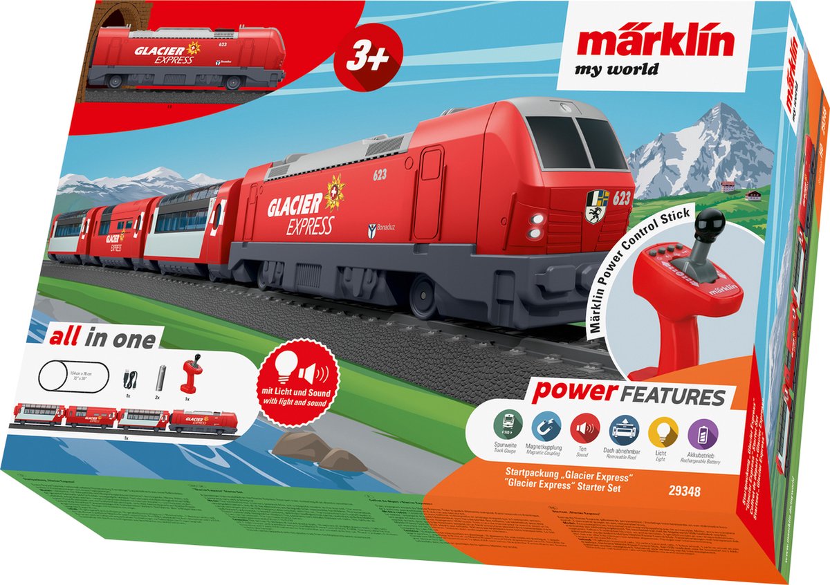 Märklin my world Starter Set Glacier Express per bambini a partire da 3 anni