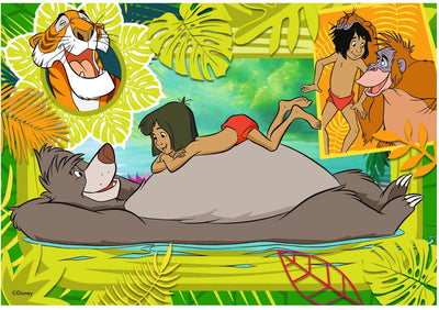 Classici di Ravensburger: puzzle di gambe del libro Domo e Jungle, 2x12st.