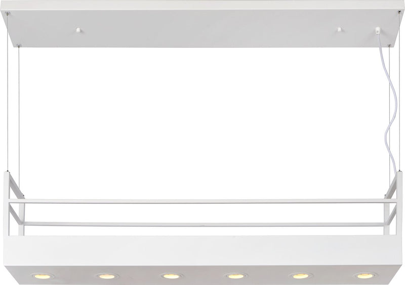 Lucide miravelle - hanglamp - 6xgu10 - wit