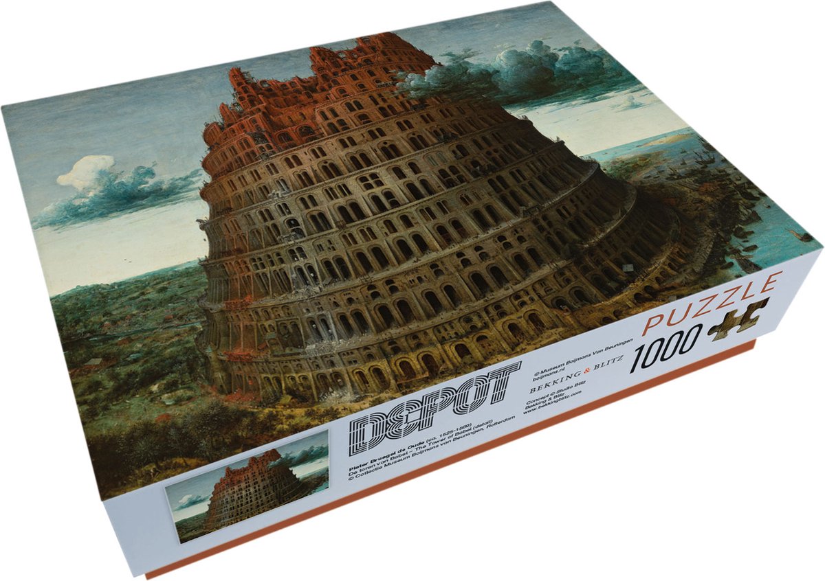 Bekking blitz - puzzle - 1.000 pezzi - arte - la torre di Babele - pieter bruegel il vecchio - museo boijmans van beuningen rotterdam