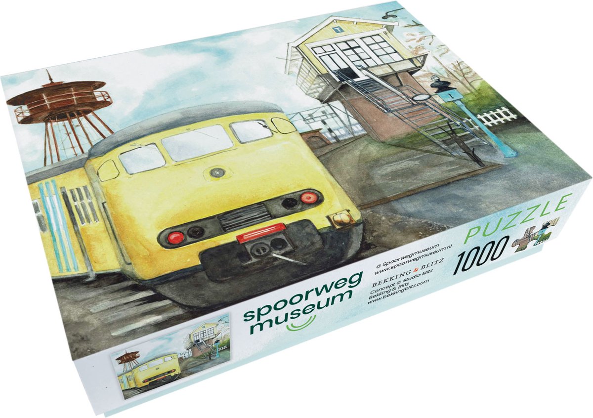 Bekking blitz - puzzle - 1.000 pezzi - treno - christel cannister-van der ros - museo ferroviario