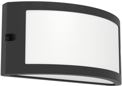 Eglo poggiarello wandlamp buiten - e14 - 22 cm - zwart