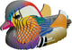 Puzzle 3d eugy - pato mandarín - pájaros - sostenible - colecciónalos todos - 6 años