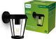 Lampada da parete Philips LED Philips Sunera - lampada da esterno - nera - attacco E27 - massimo 25W - resistente alle intemperie; ip44 - lampada da parete a sospensione