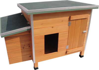 Gallinero Flamingo Ginger Classic – Gallinero de madera con corral – 100x79x64 cm