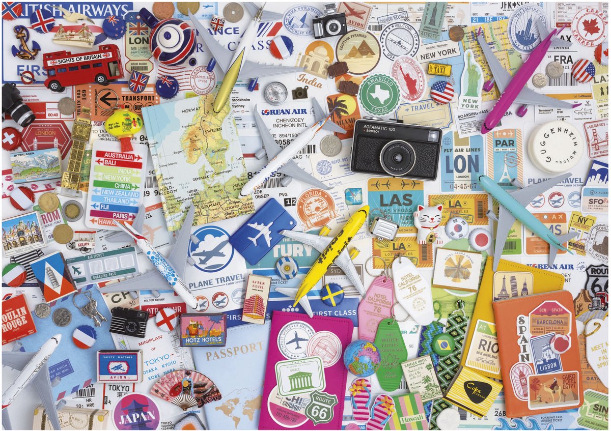 Educa travel collage - 1,000 pieces.