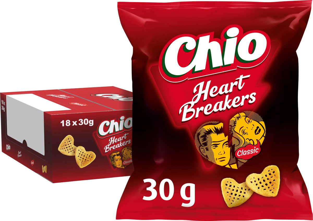 Confezioni monoporzione Chio Heartbreakers - patatine - 18 x 30 grammi