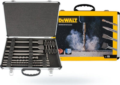 Dewalt dt9679 set trapano e scalpello sds-plus 15 pezzi in valigetta