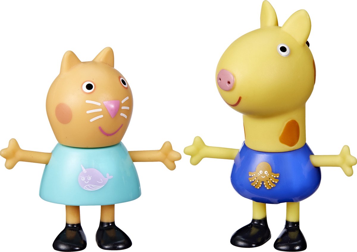 Hasbro peppa pig candy cat gerald jirafa, 3 años, multicolor, plástico