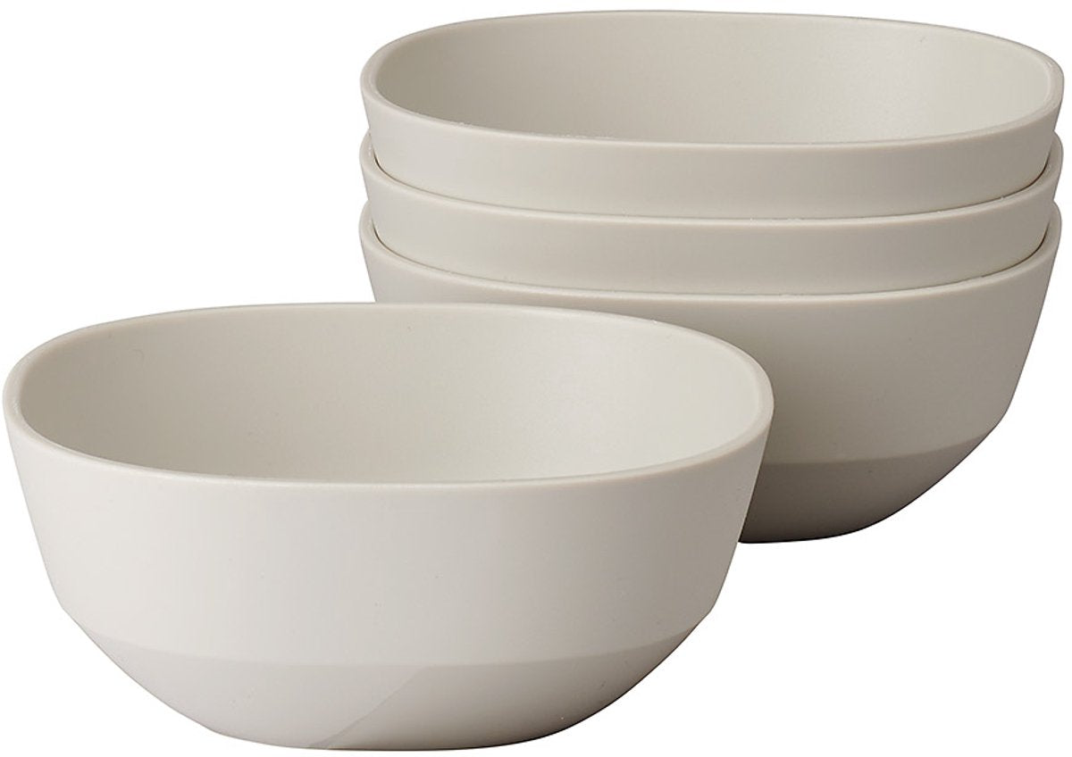 Mepal ensaladera silueta - 4x 250 ml - ensaladera - blanco nórdico
