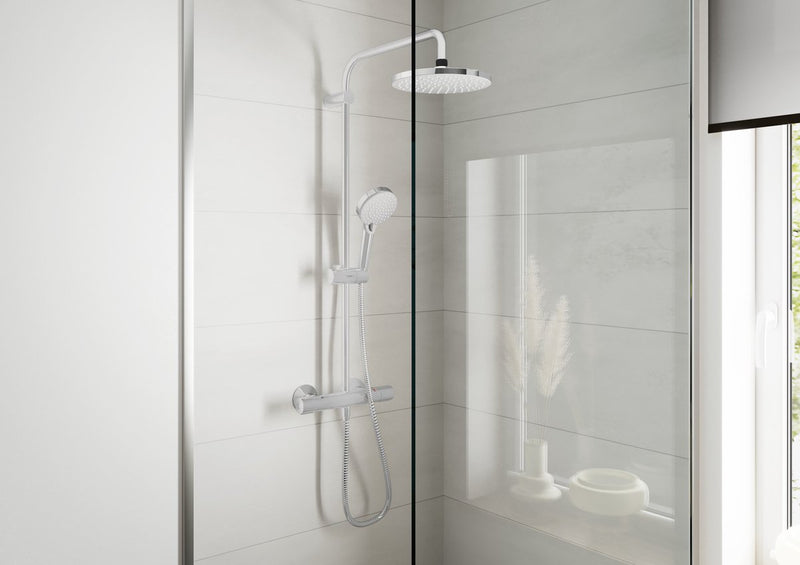 Miscela di vernici Hansgrohe - showerpipe - cromo - con termostato