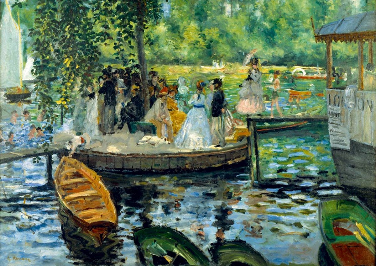 Bluebird puzzle art puzzle renoir la grenouillère 1000 pezzi.