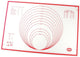 Dr. oetker 1923 tabla de cortar de cocina rectangular de silicona rojo, blanco