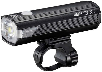 Luce frontale Cateye ampp1300 - lumen: 1300 - ricaricabile tramite USB - tecnologia lenti opticube - 5 modalità luce - nera