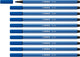 Stabilo pen 68 - pennarello premium - blu scuro - scatola da 10 pezzi