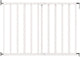 Puerta de escalera extensible de madera Noma blanco | puerta de seguridad | puerta de tornillo | puerta para perros | puerta infantil