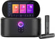 Set karaoke Ikarao per adulti - shell s1 - 2 microfoni wireless - 180w - app karaoke gratuita 6 mesi - schermo HD - nero