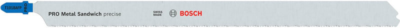 Lame per seghetto alternativo Bosch Accessories Pro Metal Sandwich t1018afp | 250 mm | 5 pezzi - 2608655115
