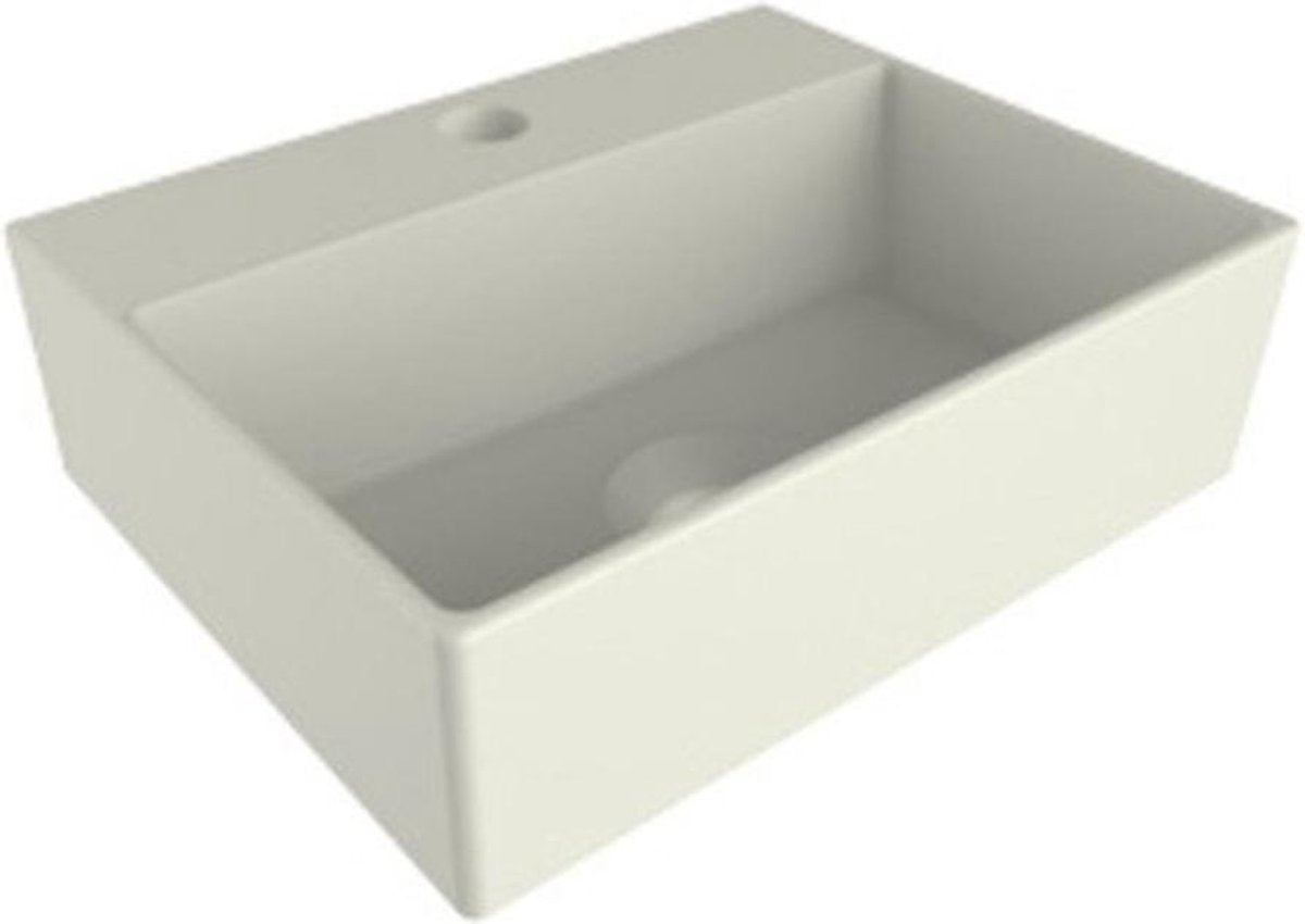 Plieger kansas mini fontein 1 kraangat 29x23cm mat wit