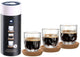 Leonardo gocce bicchiere espresso 60ml con sottobicchiere - set 6