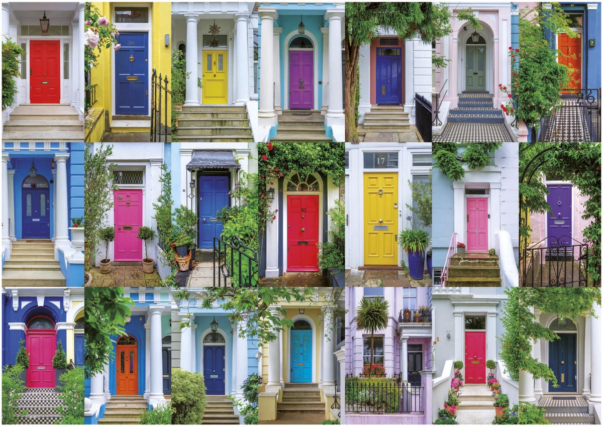Educa - puzzle 1000 pezzi - le porte di Notting Hill