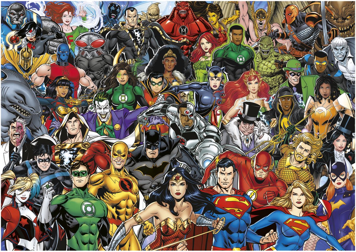 Educa puzzel justice league dc comics 1000 stukjes legpuzzel.