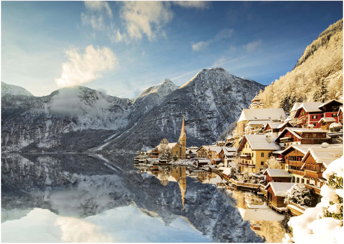 Educa rompecabezas hallstatt invierno 1500 piezas adulto oro.