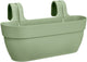 Elho vibia campana easy hanger l 46 - scatola da balcone con ganci per appendere - 100% plastica riciclata - ø 46,0 x h 26,5 cm - verde pistacchio