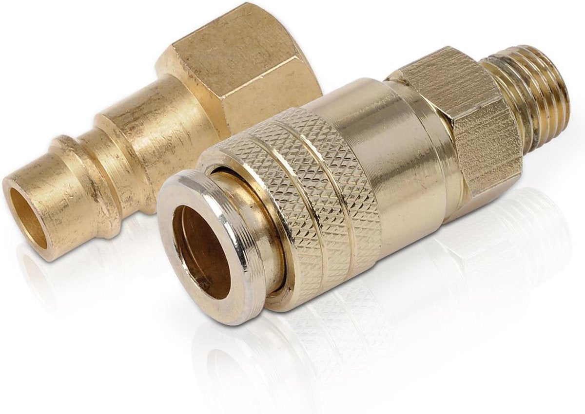 Giunti per compressore Powerplus powair0260 - adattatore femmina - raccordo da euro a orion - 2 pezzi