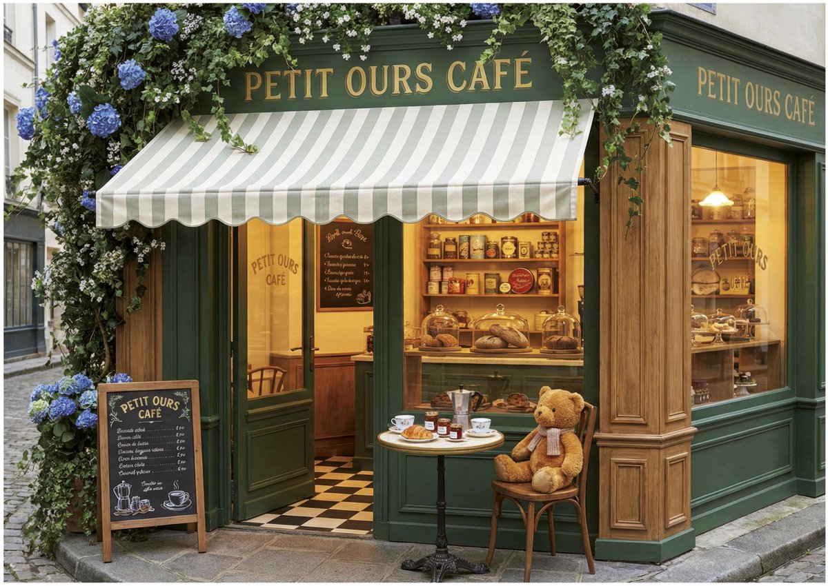 Educa little bear café - 1,000 pieces.