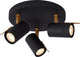 Lucide grony - plafondspot (plafondlamp) - led dim to warm - gu10 - 3x5w 2200k 3000k - zwart