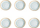 Medard de noblat - shadow aqua - dessertbord 20.5 cm - 6 delig - stoneware