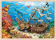 Puzzle Goki - nave affondata Santa Elena - 192 pezzi - 46,5x33x1cm - legno - 4+