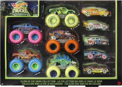 Set di bundle Hot Wheels Monster Truck Gidd, 10 pezzi.