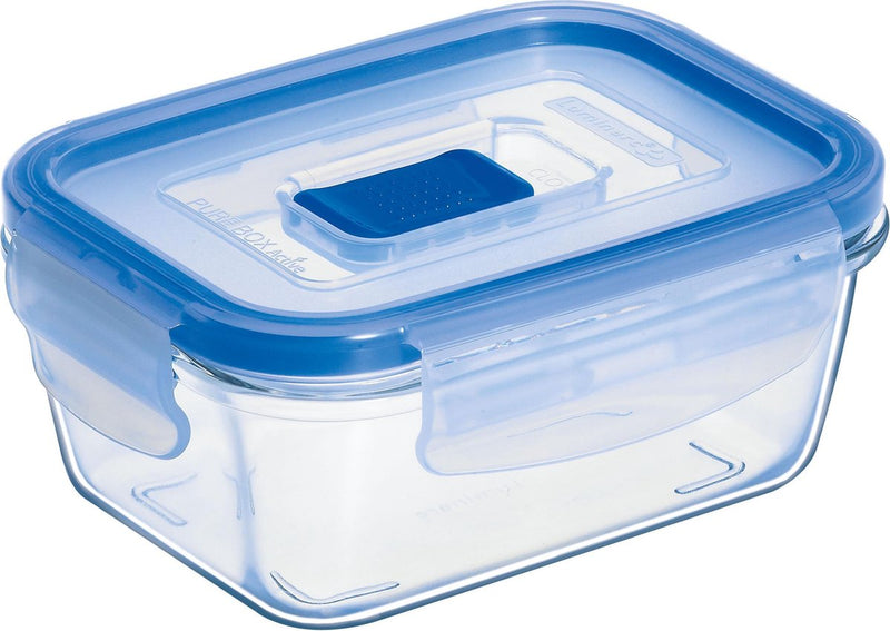 Contenitore per alimenti freschi Luminarc pure box active - vetro - quadrato - 0,38 l