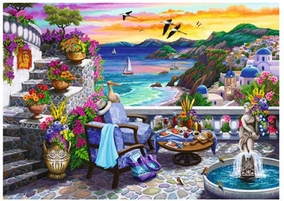 Ravensburger Jigsaw Puzzle Santorini Sunset, 300º.